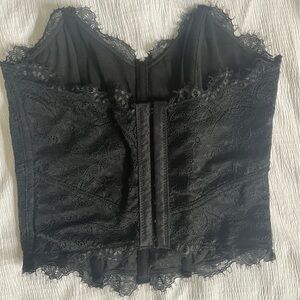 Black Lace Corset Top